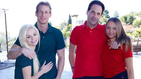 Summer Vacation Turns Taboo - Stepdads Eric and Tom Trade Stepdaughters for a Night of Passion